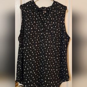 Torrid Chiffon Skull Swing Tank